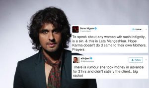 Sonu Nigam's tweet for Lata and Abhijeet