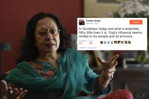 Tavleen Singh and Garbage tweet