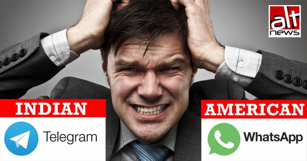 Install ‘Indian’ Telegram, delete ‘American’ WhatsApp – Old fake viral message in circulation again