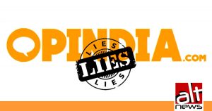 opindia lies