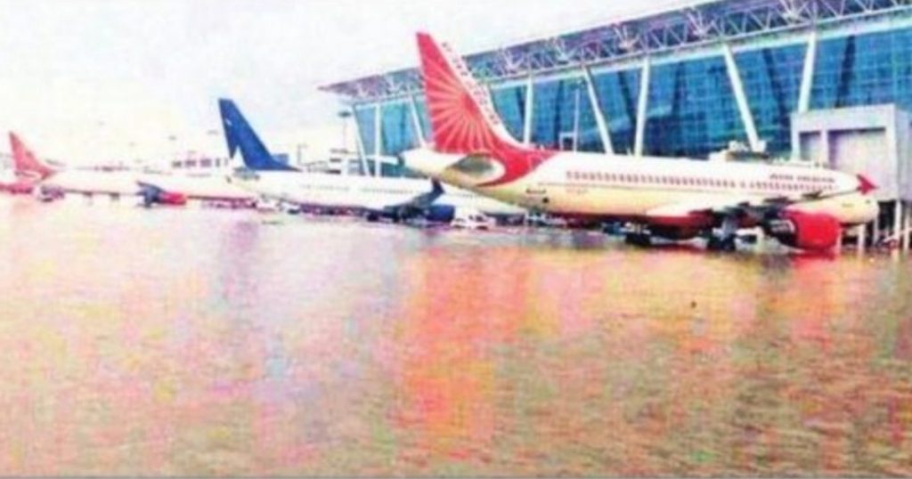 PTI image of flooded Gujarat airport joins the long list of fake images in recent times