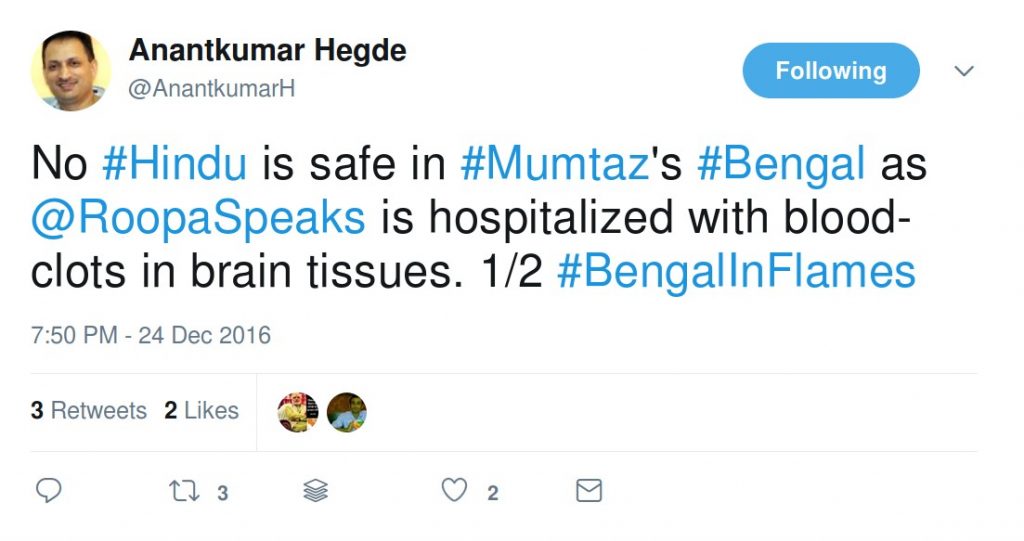 No Hindu is safe in Mumtaz's Bengal