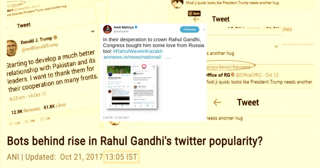 Did BJP IT cell have prior knowledge about ANI’s story on Rahul Gandhi and Twitter Bots?