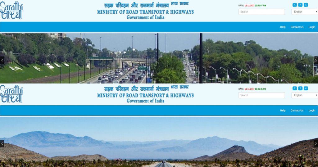 Union Ministry of Road Transport & Highways website uses pictures of roadways from US & Canada!