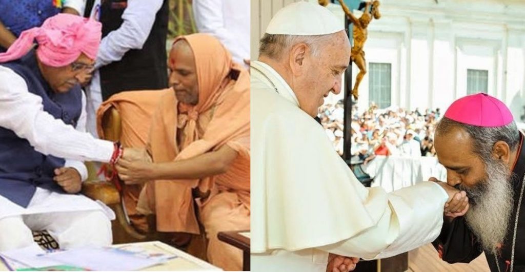 Skewed media coverage? Gandhinagar Archbishop’s appeal to voters vs Vadtal Swaminarayan’s