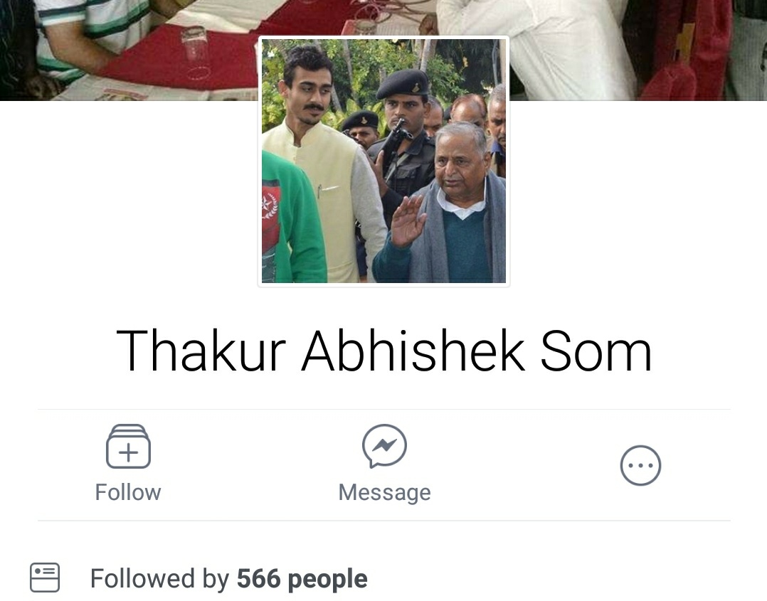 Abhishek Som's Facebook profile