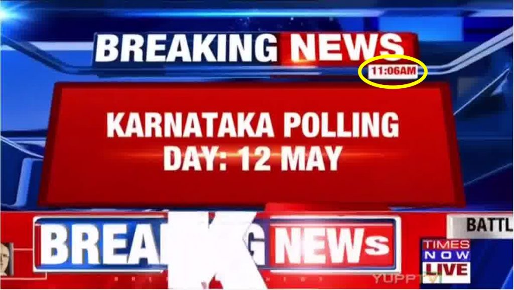 Times Now, Kannada news channels air Karnataka poll dates before EC announcement