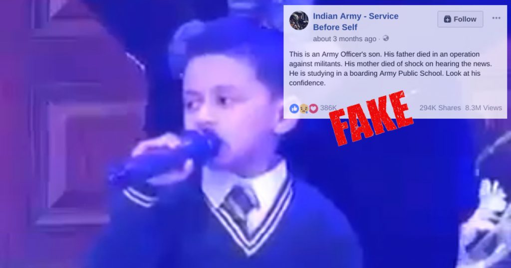 Viral: Pakistani child artist claimed to be son of slain Indian Army officer