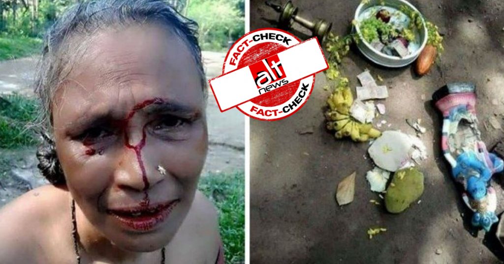 Old, unrelated images falsely shared as Hindu woman attacked by Muslims and Christians in Kerala