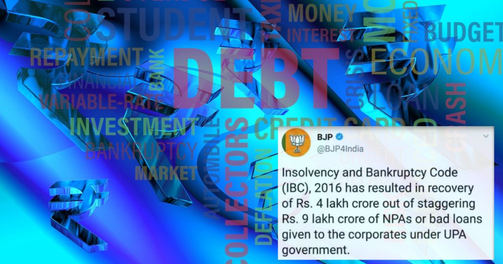 Did NDA Govt recover Rs 4 lakh crore of NPAs as claimed by BJP and PM Modi’s app?