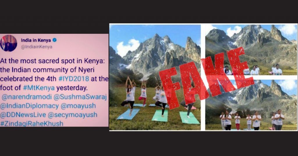 Indian High Commission in Kenya tweets photoshopped images of Indians doing Yoga; apologises