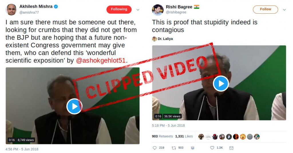 No, Ashok Gehlot did not say that generating electricity will remove energy from water
