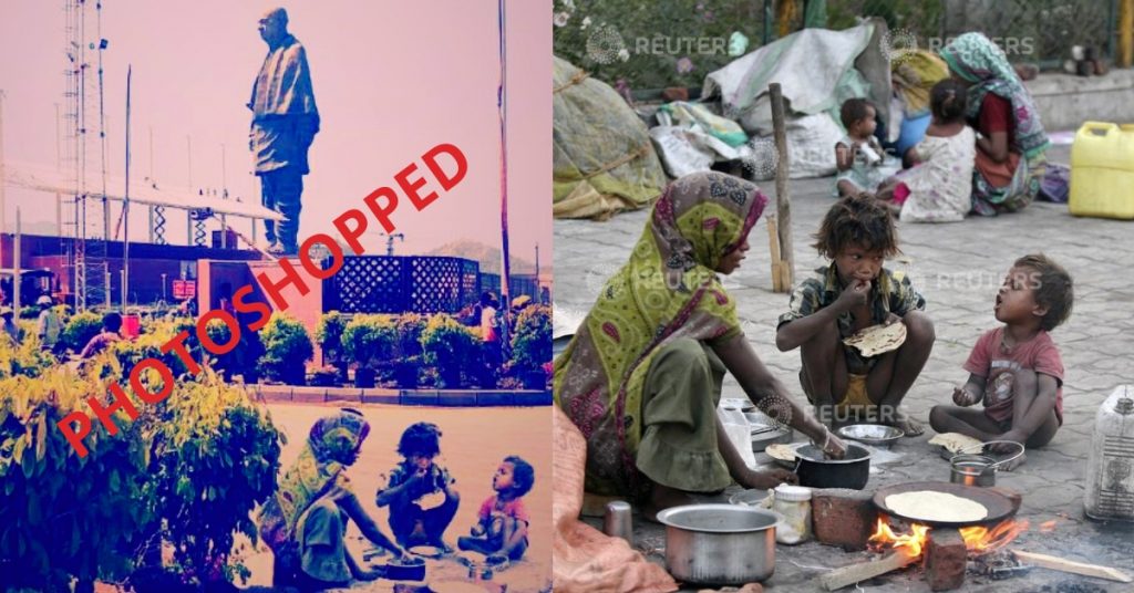 Amidst tribal anger, photoshopped image of Sardar Patel statue shared on social media
