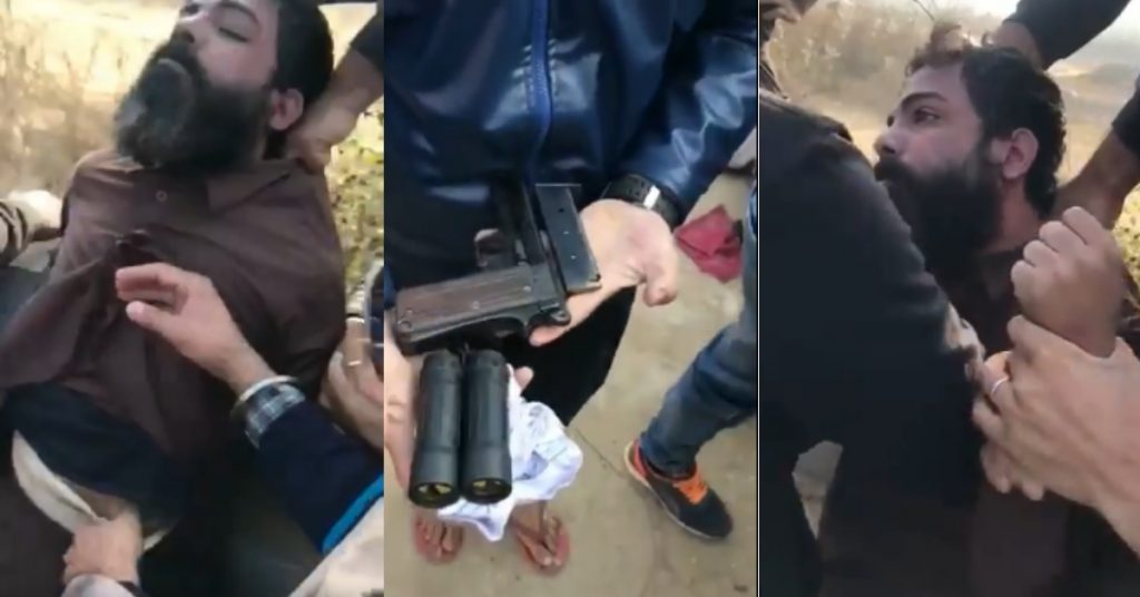 Video of jilted man viral as “Kashmiri extremist caught by locals in Punjab”