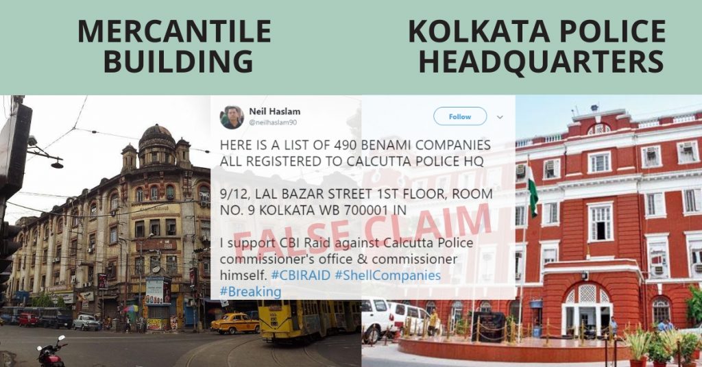 Fact-check: Self-proclaimed ‘whistleblower’ claims Kolkata Police HQ home to benami companies