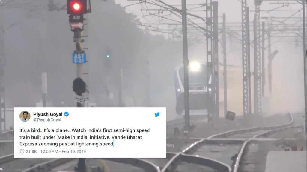 It’s not a bird…It’s not a plane, It’s a dodgy video posted by Piyush Goyal