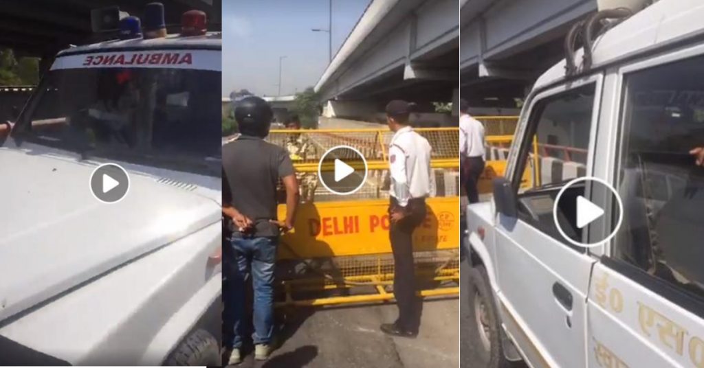 Unrelated video from 2017 shared to claim Delhi police halted ambulance for BJP MP Manoj Tiwari