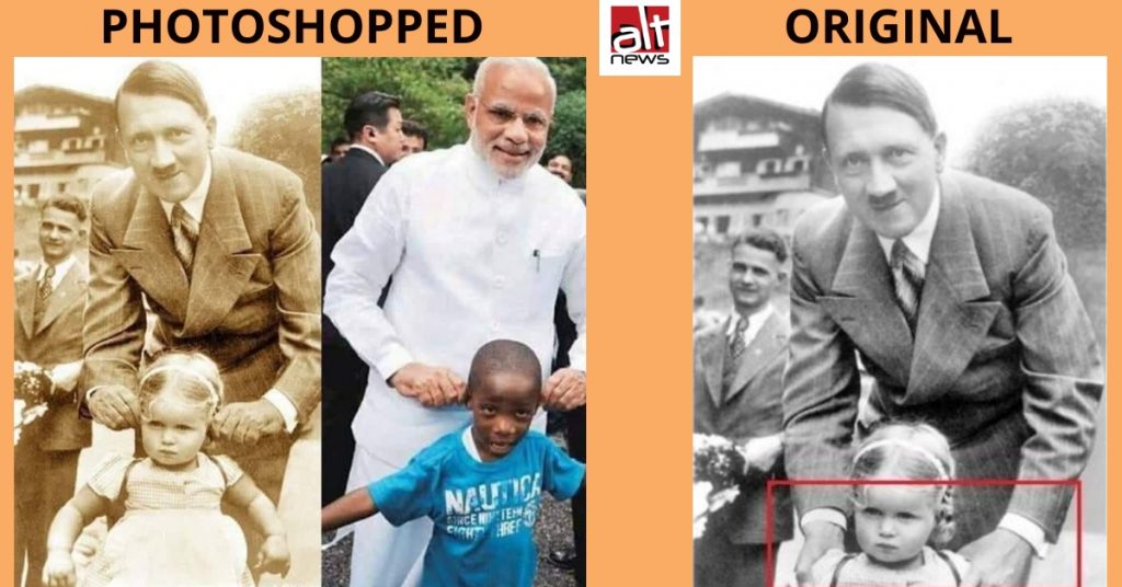 Congress IT cell head tweets photoshopped image drawing a parallel between PM Modi and Hitler