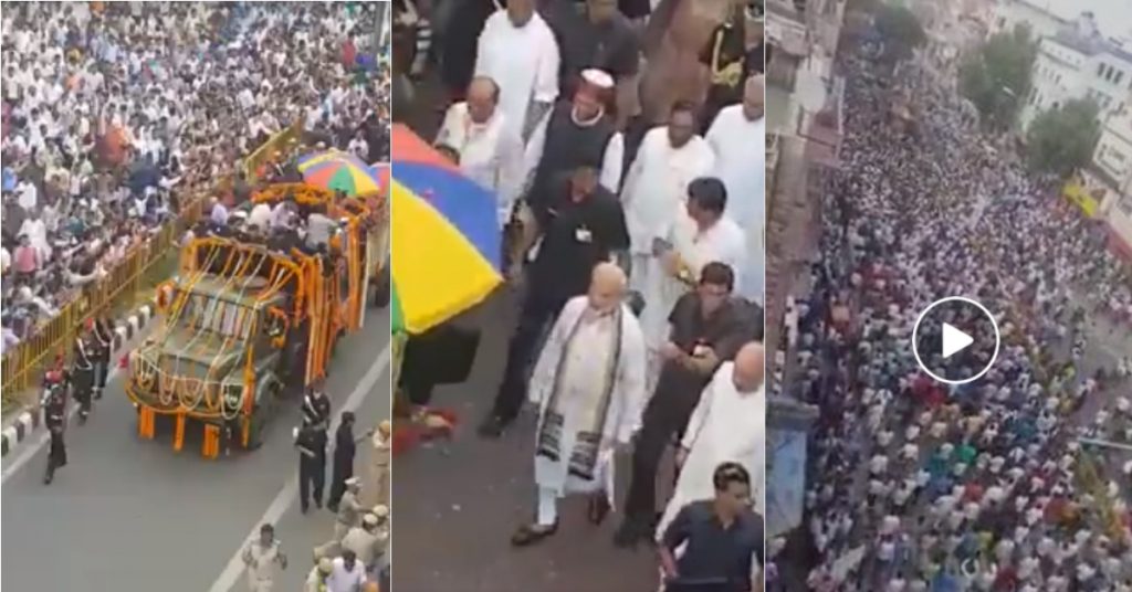 Atal Bihari Vajpayee’s funeral procession viral as PM Modi filing nomination papers