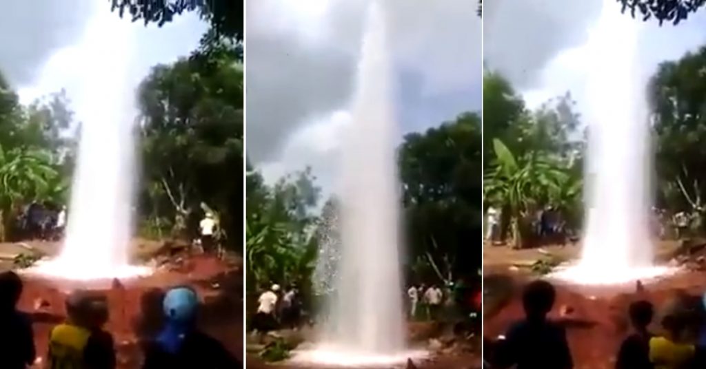 No, rain is not magically falling in one spot; video viral with false claim