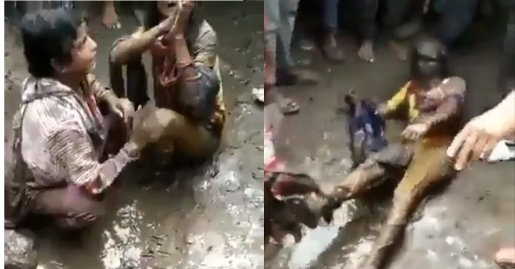 What’s the truth behind viral video of two women beaten, kicked around in mud by mob?