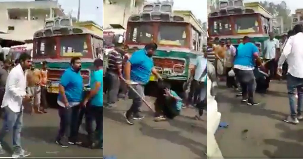 No, this is not the nephew of UP Deputy CM Keshav Maurya assaulting a Sikh driver