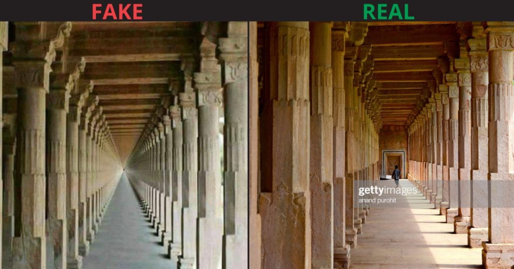 Photoshopped image viral as architectural marvel of ancient India