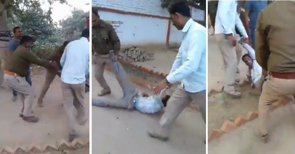 Old video of police excess in UP shared as recent after implementation of new traffic rules