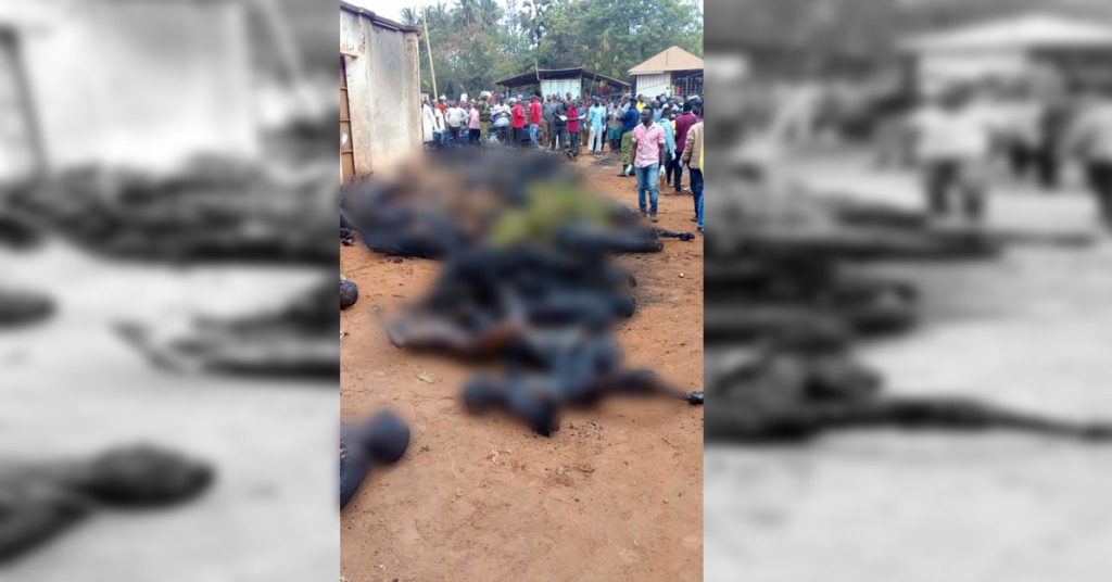 Photo of charred corpses from Tanzania shared as Bokaro steel plant fire tragedy
