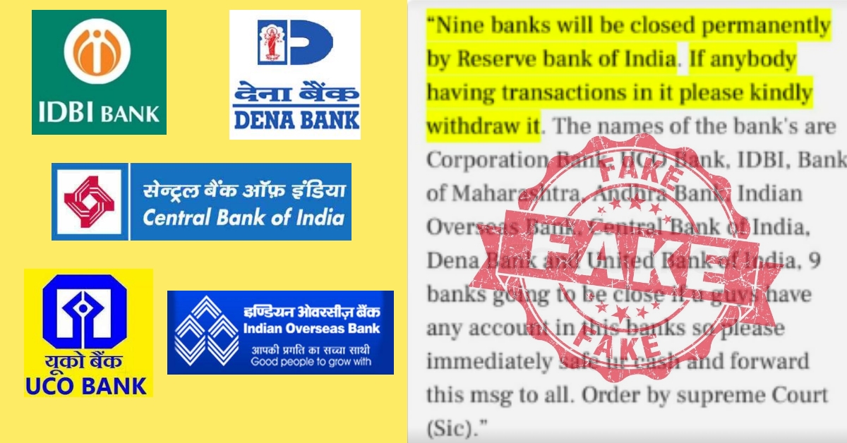 No Rbi Will Not Permanently Shut Down Nine Banks False Message