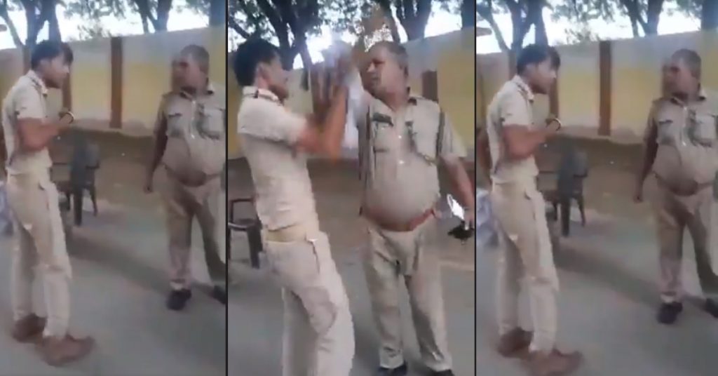 Video of scuffle between men in khaki uniform viral with misleading narrative
