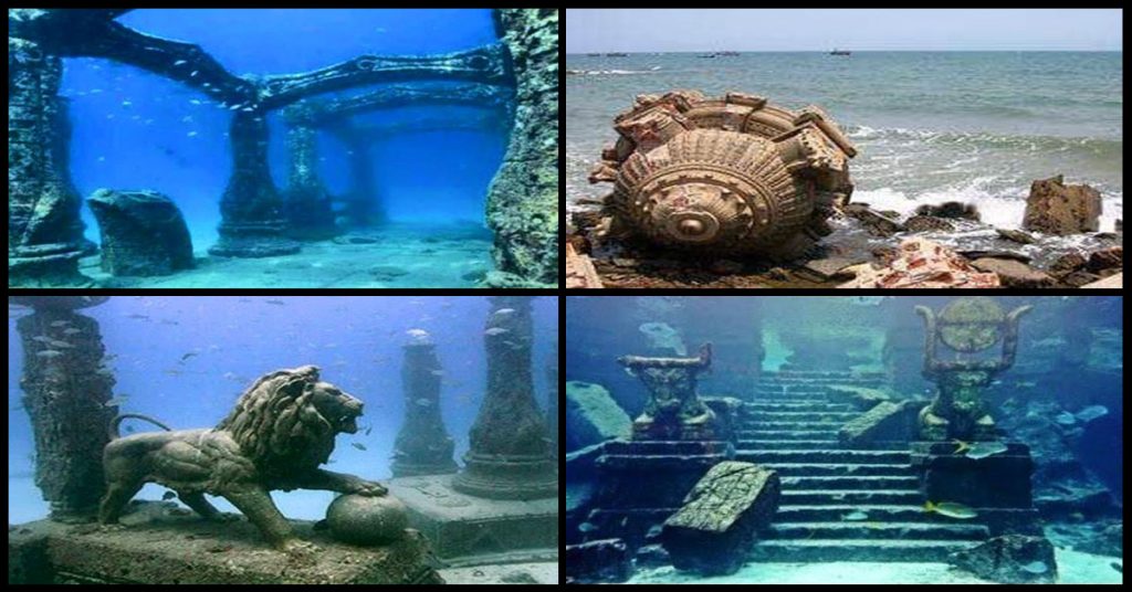 Unrelated photographs shared as images of submerged city of Dwarka