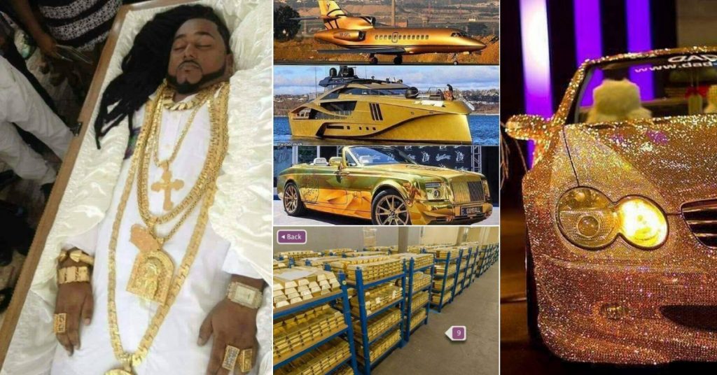 No, this is not the richest man in Kuwait buried with gold