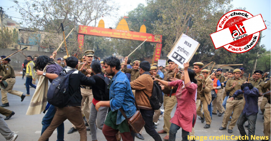 Old students’ protest against RSS shared as recent JNU students’ protest