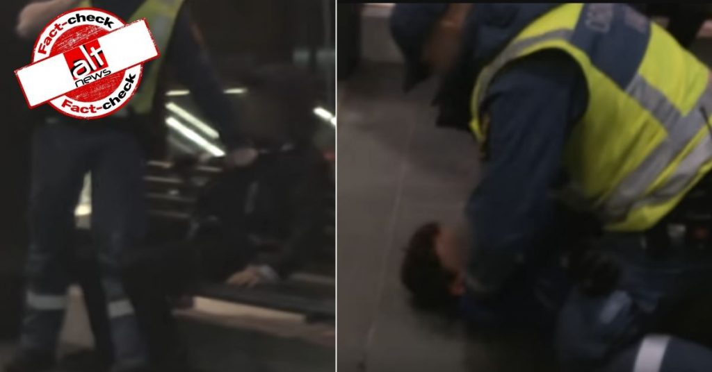 Israeli policeman strangling Palestinian child to death? Old video, false claim