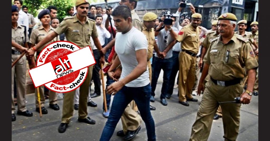 No, this is not an image of the juvenile convict of the Nirbhaya rape case