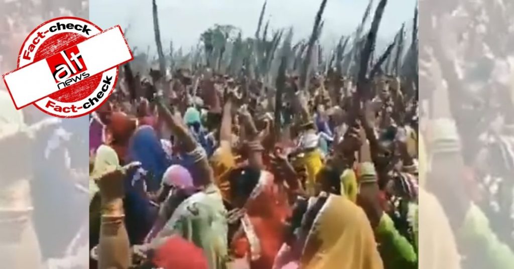 Old video viral as Rajput women with swords standing up against Muslim women of Shaheen Bagh