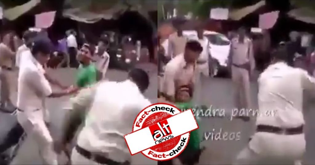 CAA Protests: Old video from MP shared as UP police thrashing stone-pelters
