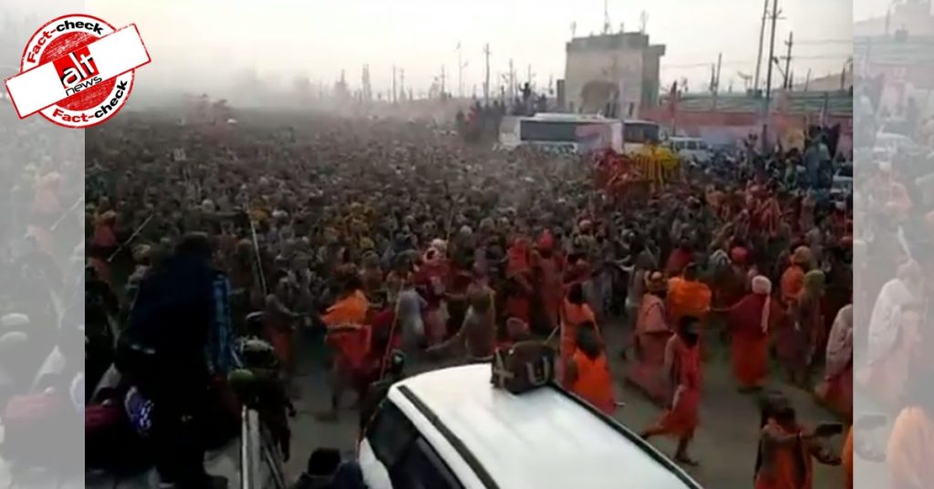 Old, unrelated video shared as CAA support rally by Sadhus, Agoras in Haridwar