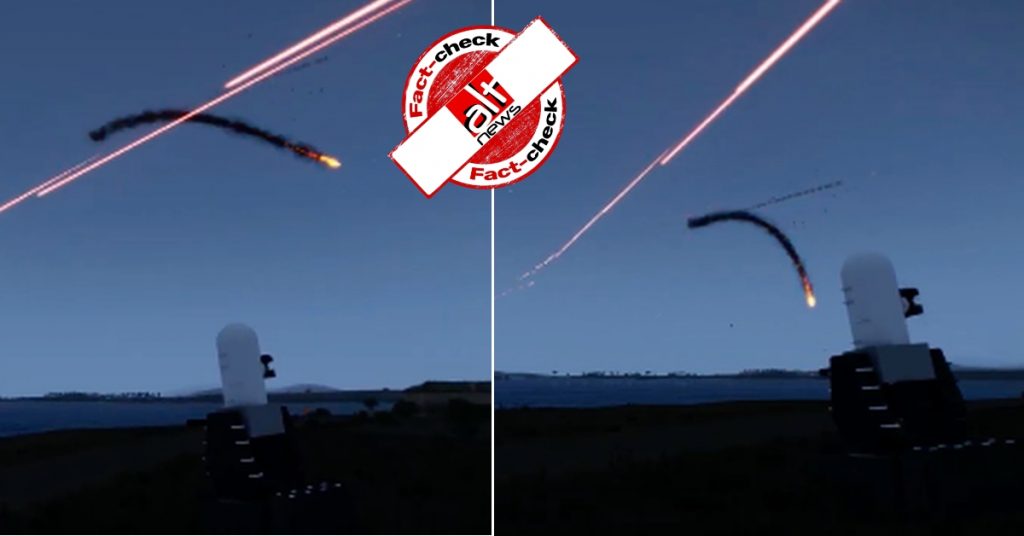 Video game footage shared as US anti-missile defense batteries taking down Iranian missiles