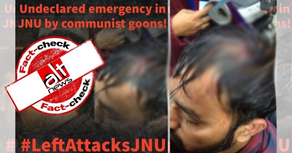 ABVP claims JNU student Kamlesh Mandriya was attacked by Left, Mandriya refutes and blames ABVP