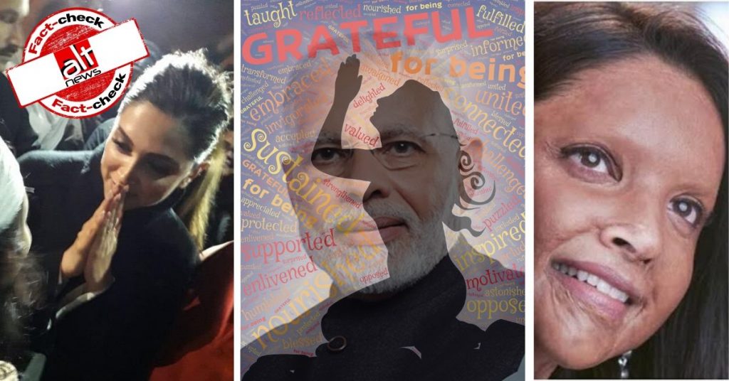 How Twitterati followed by PM Modi spread misinformation about Deepika Padukone’s ‘Chhapaak’