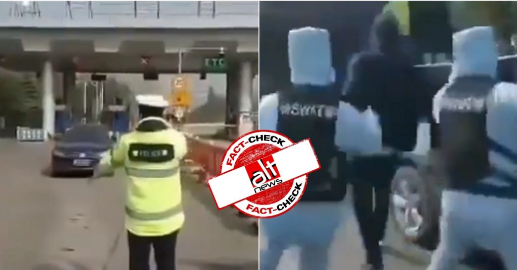 Mock drill video of Chinese SWAT team tackling coronavirus victim viral as real