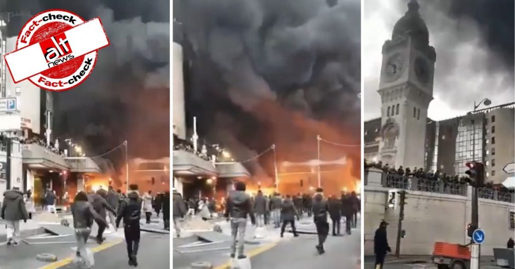 Suresh Chavhanke falsely claims Muslim community in Paris torched railway station