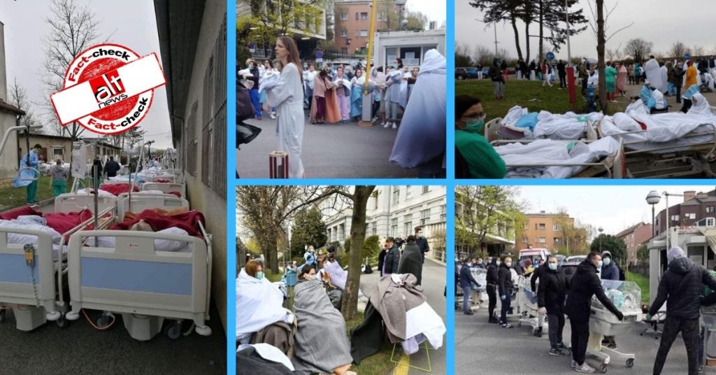 Images of aftermath of earthquake in Croatia shared as coronavirus patients in Italy