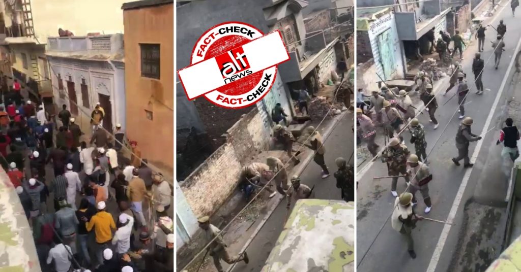 Old video of UP police lathicharge on anti-CAA protesters shared as Delhi police