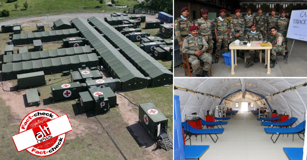 No, Indian army has not built 1000-bed quarantine facility for coronavirus patients