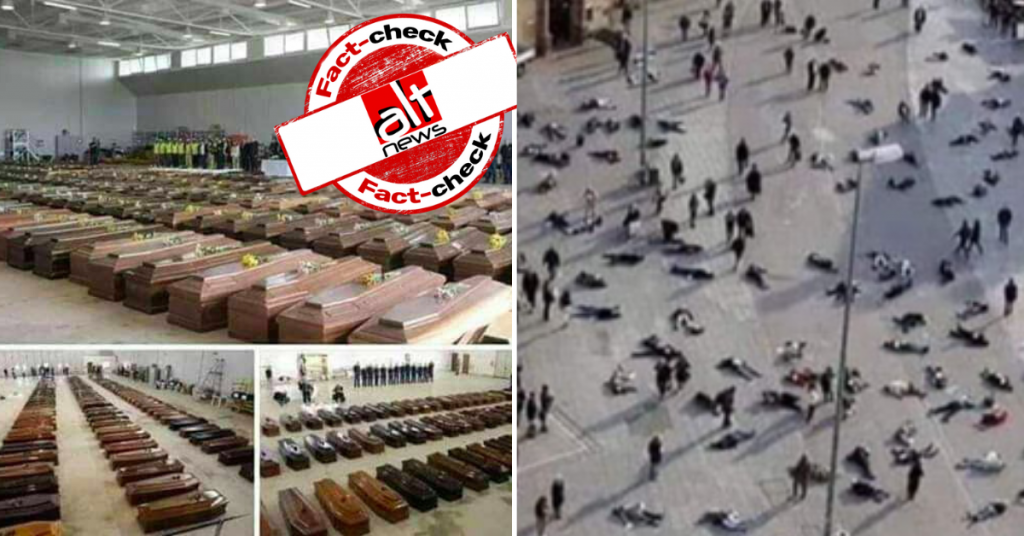 Old, unrelated images shared as mass deaths due to coronavirus