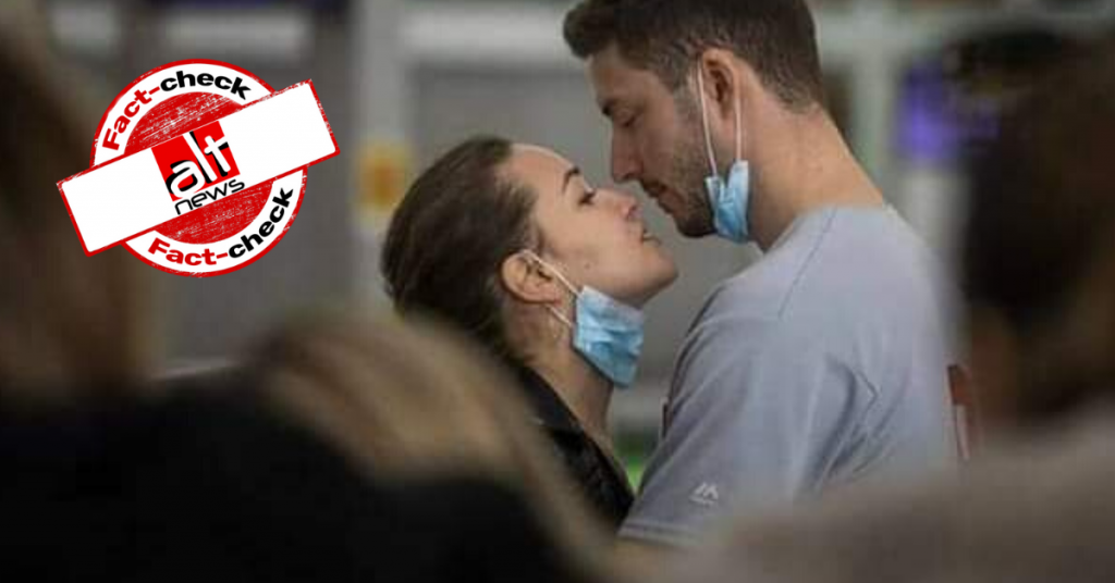 Image of couple at Barcelona airport shared as Italian doctors infected with coronavirus