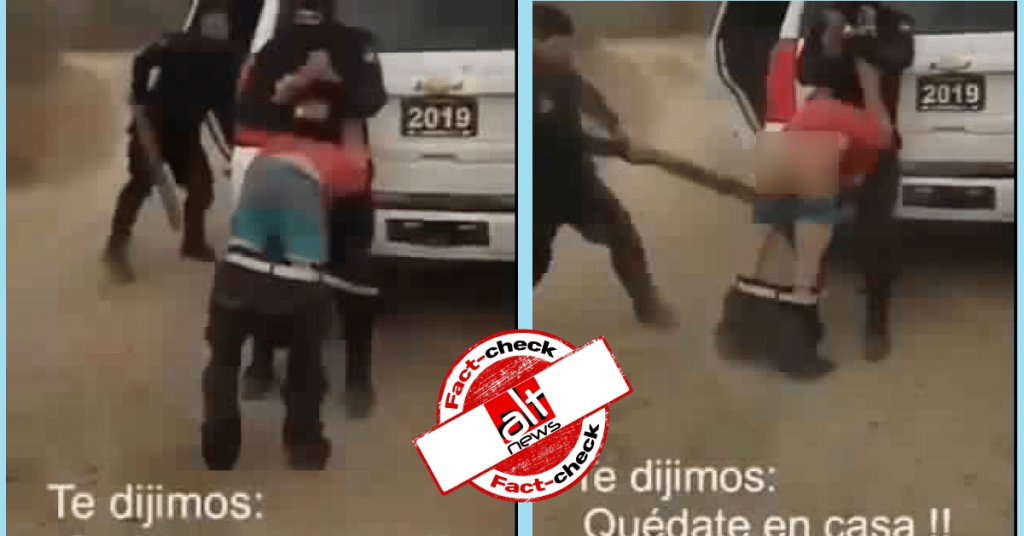 Coronavirus: Old video from Mexico shared as Spanish police action on curfew violators